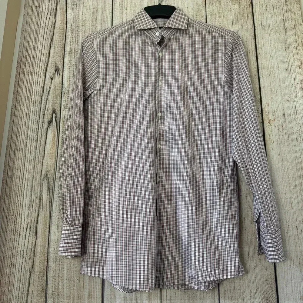 Hugo Boss Mens Sharp Fit Button Up shirt size 15 (32/33)